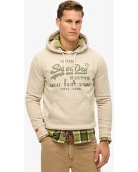 Superdry - Heritage Hoodie Met Vintage Logo En Relaxte Pasvorm - Lyst