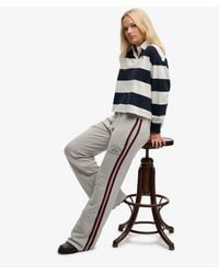 Superdry - Athletic Essentials Stripe Flare joggingbroek - Lyst
