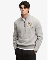 Superdry - & Co Vintage Athletic Half Zip Sweatshirt - Lyst