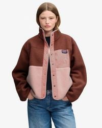 Superdry - Colour Block Fleece Jas - Lyst