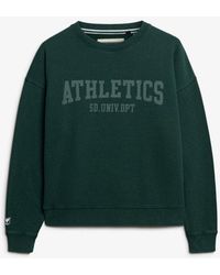 Superdry - & Co Athletic Essentials Relaxed Crew Sweatshirt - Lyst