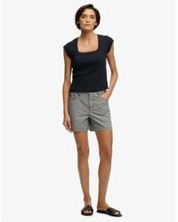 Superdry - & Co Mid Rise Stripe Shorts - Lyst