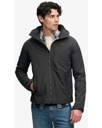 Superdry - & Co Lightweight Embroidered Logo Hooded Soft Shell Trekker Jacket - Lyst