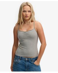 Superdry - & Co Athletic Essentials Gathered Cami Top - Lyst