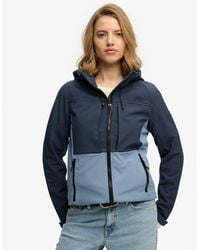 Superdry - Femme Veste Trekker À Capuche Bicolore Taille - Lyst