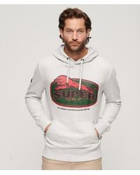 Superdry - Mens Classic Workwear Logo Graphic Hoodie - Lyst