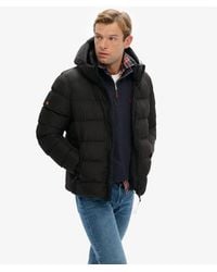 Superdry - Hooded Sports Puffer Jacket - Lyst