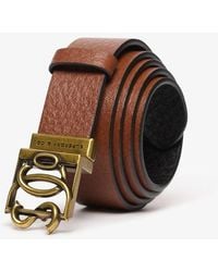 Superdry - Monogram Leather Belt - Lyst