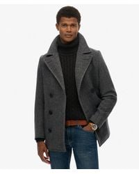 Superdry - Homme Caban En Laine Mélangée The Merchant Store Taille - Lyst