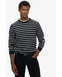 Superdry - Homme The Merchant Store-Pull Marin Rayé Taille - Lyst
