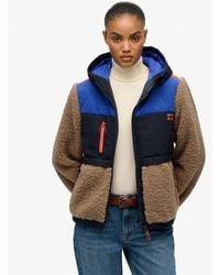 Superdry - Hooded Fleece Jacket - Lyst