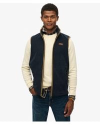 Superdry - Homme Gilet En Polaire Estate Taille - Lyst