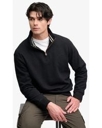 Superdry - & Co Essential Serif Logo Half Zip Sweatshirt - Lyst