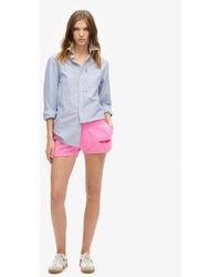 Superdry - & Co Ladies Sportswear Logo Racer Shorts - Lyst