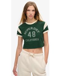 Superdry - & Co Athletic Essentials Graphic Ringer T-shirt - Lyst