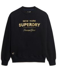 Superdry - & Co Luxe Metallic Logo Sweatshirt - Lyst