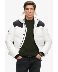 Superdry - Fully Lined Quilted Hooded Box Quilt Puffer Jacket - Lyst