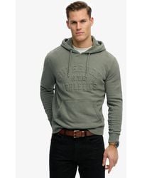 Superdry - & Co Athletic Embossed Relaxed Hoodie - Lyst