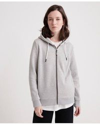 Superdry - Label Elite Zip Hoodie Spirit Marl - Lyst