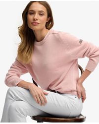 Superdry - & Co Slouchy Knitted Crew Jumper - Lyst