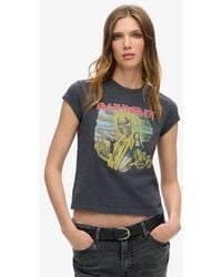 Superdry - & Co Iron Maiden X & Co Cap Sleeve Band T-shirt - Lyst