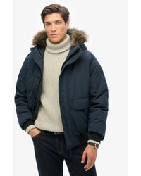 Superdry - Everest Faux Fur Bomber Jacket - Lyst