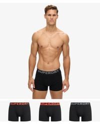 Superdry - Triopak Boxershorts Van Biologisch Katoen - Lyst