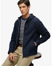 Superdry - & Co Hooded Washed Twill Jacket - Lyst