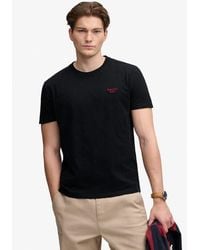 Superdry - Essential Serif Logo Embroidered T-Shirt - Lyst