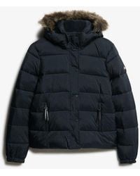 Superdry - & Co Hooded Mid Layer Short Jacket - Lyst