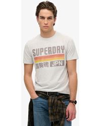 Superdry - & Co Japan Stripe Relaxed T-shirt - Lyst