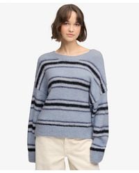 Superdry - & Co Slouchy Brushed Stripe Knit Jumper - Lyst