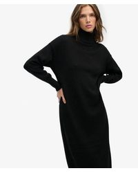 Superdry - & Co Rollneck Midi Jumper Dress - Lyst