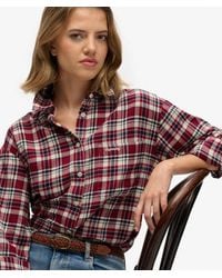 Superdry - & Co Check Flannel Relaxed Shirt - Lyst