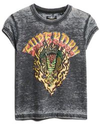 Superdry - & Co Biker Rock Graphic T-shirt - Lyst