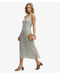 Superdry - & Co Print Button Down Cami Midi Dress - Lyst