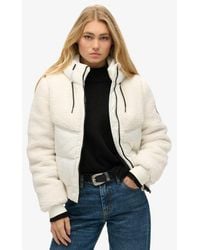 Superdry - & Co Ladies Everest Slim Fit Colourblock Bomber Hybrid Jacket - Lyst