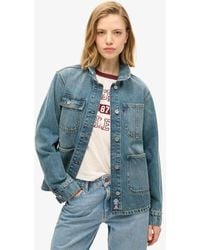 Superdry - Chore Jack Van Spijkerstof Met Borduursel - Lyst