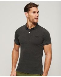 Superdry - Classic Logo Embroidered Destroyed Polo Shirt - Lyst