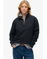 Superdry - & Co Essential Logo Embroidered Half Zip Jumper - Lyst