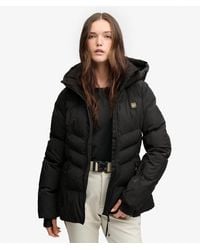 Superdry - & Co Luxe Belted Ski Padded Jacket - Lyst