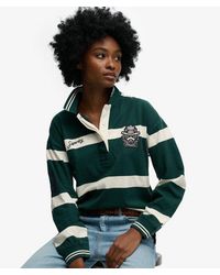 Superdry - & Co Crest Stripe Rugby Top - Lyst