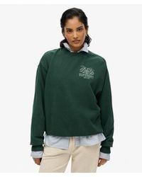 Superdry - Lo-Fi Outdoor Mono Loose Crew Sweatshirt - Lyst