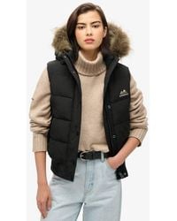Superdry - & Co Everest Faux Fur Gilet - Lyst