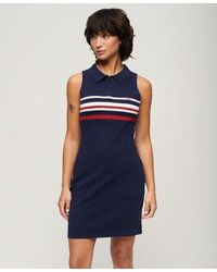 Superdry - Jersey Polo Mini-jurk - Lyst