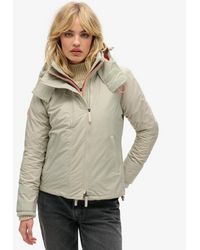 Superdry - & Co Ladies Slim Fit Pop Zip Hooded Arctic Sd-windcheater Jacket - Lyst