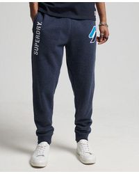 Superdry - Code Logo Applique Joggers Princedom Marl - Lyst