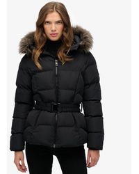 Superdry - & Co Fuji Belted Puffer Jacket - Lyst