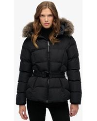 Superdry - & Co Fuji Belted Puffer Jacket - Lyst