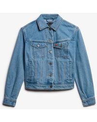 Superdry - & Co Embellished Denim Jacket - Lyst